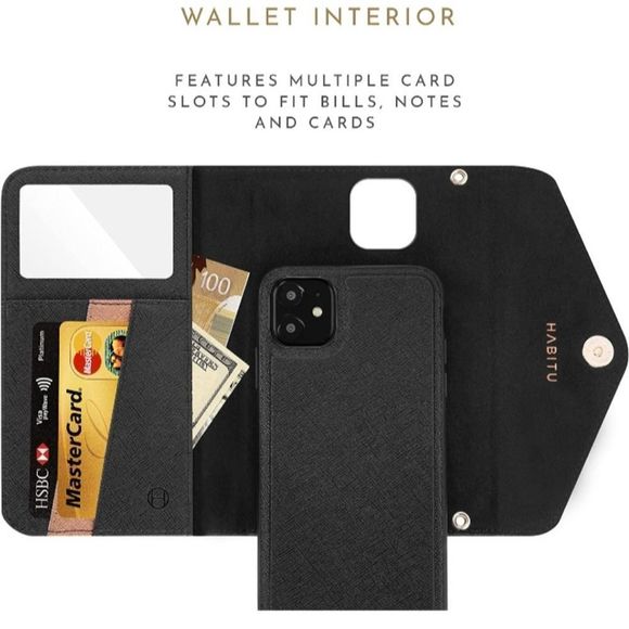 Vegan Wallet Case for iPhone XR/11 - Picture 6 of 12